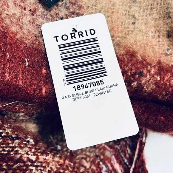 ✨NWT Torrid Reversible Ruana - Picture 7 of 8
